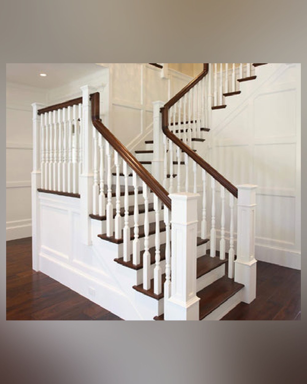 Wooden Handrail Staircase Design 60
