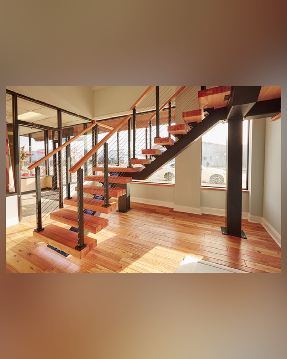 Wooden Handrail Staircase Design 59