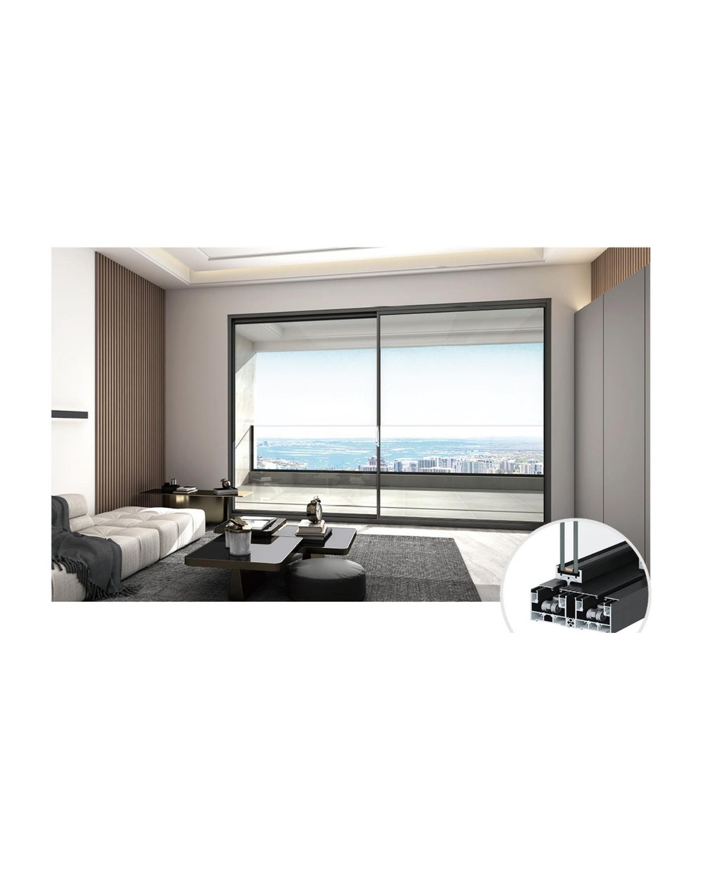 T50 Series Thermally Broken Panoramic Sliding Door