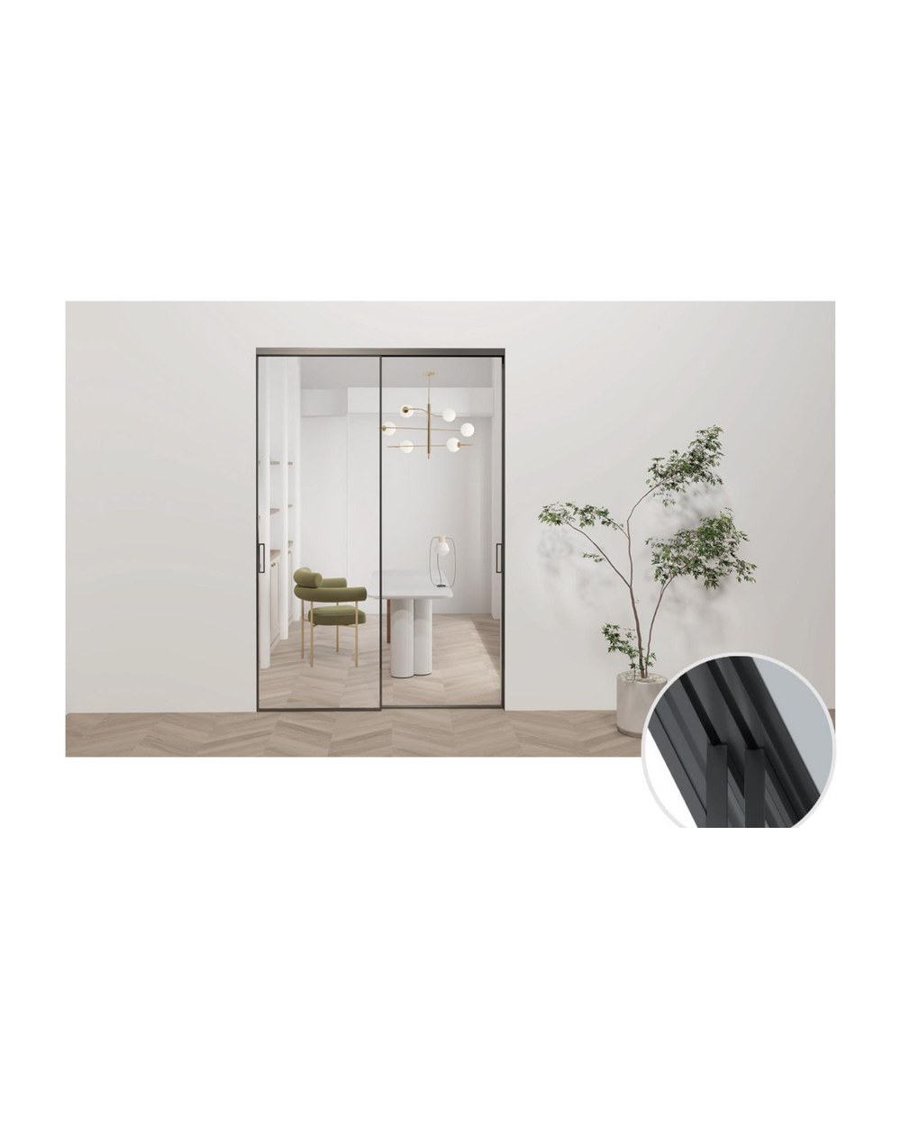 4012T Series Ultra-Narrow Sliding Door