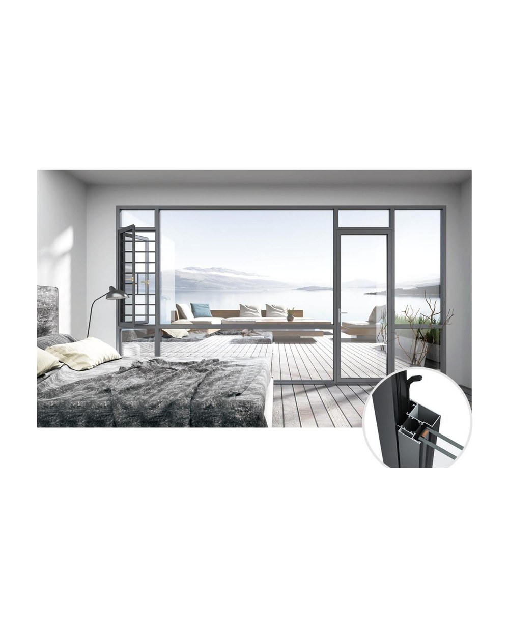 58 Series Thermally Broken Outward Opening Door