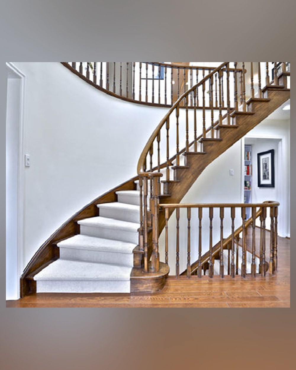 Wooden Handrail Staircase Design 61