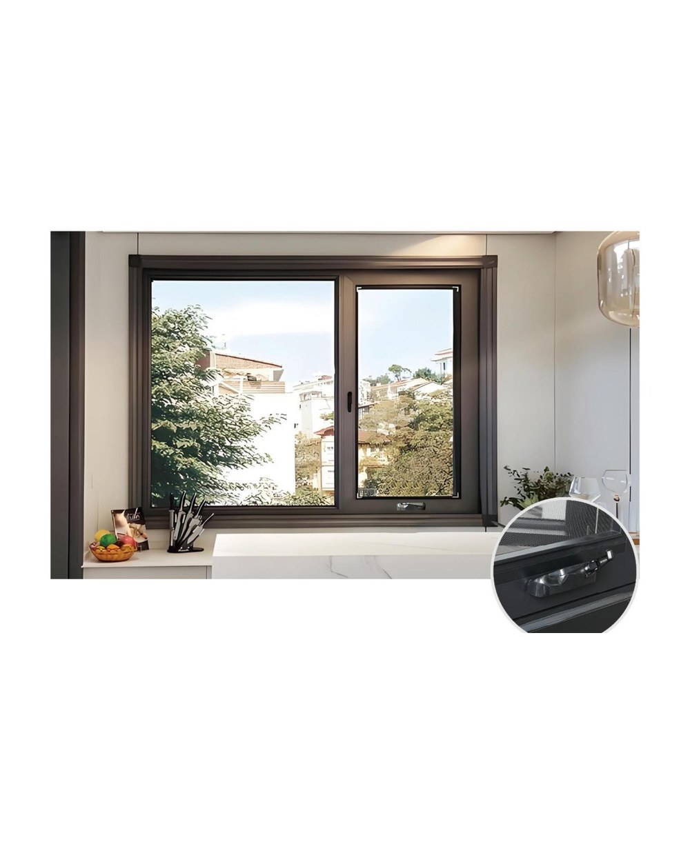 T8 Series Thermally Broken Crank-Out Casement Window