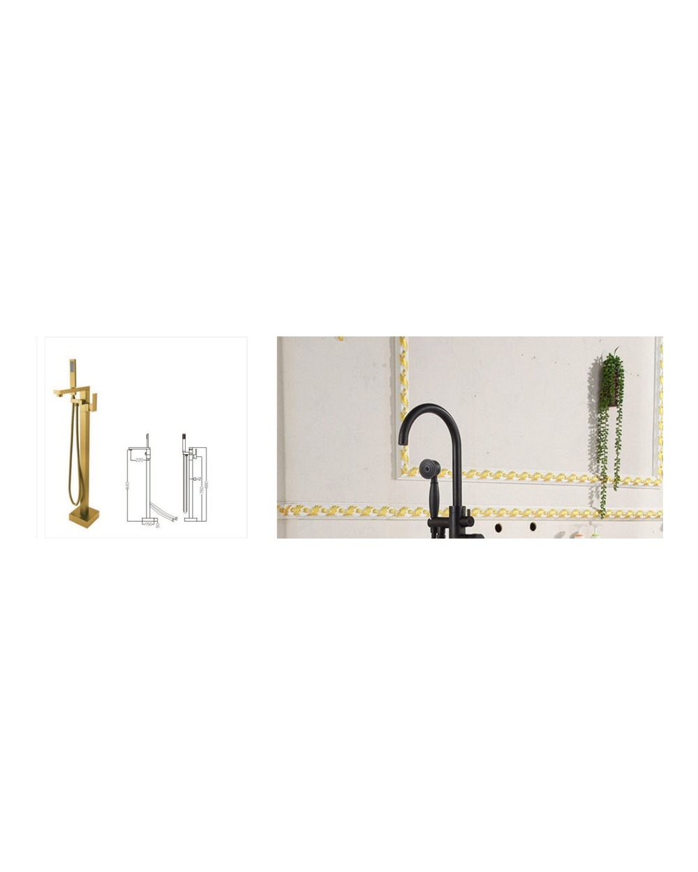 Bath Shower Floor Standing Mixer LD-435