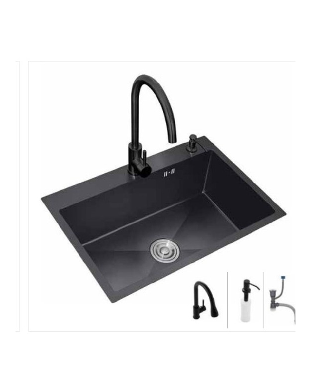 Stainless Steel Double Groove (Black Nano Process) A-014